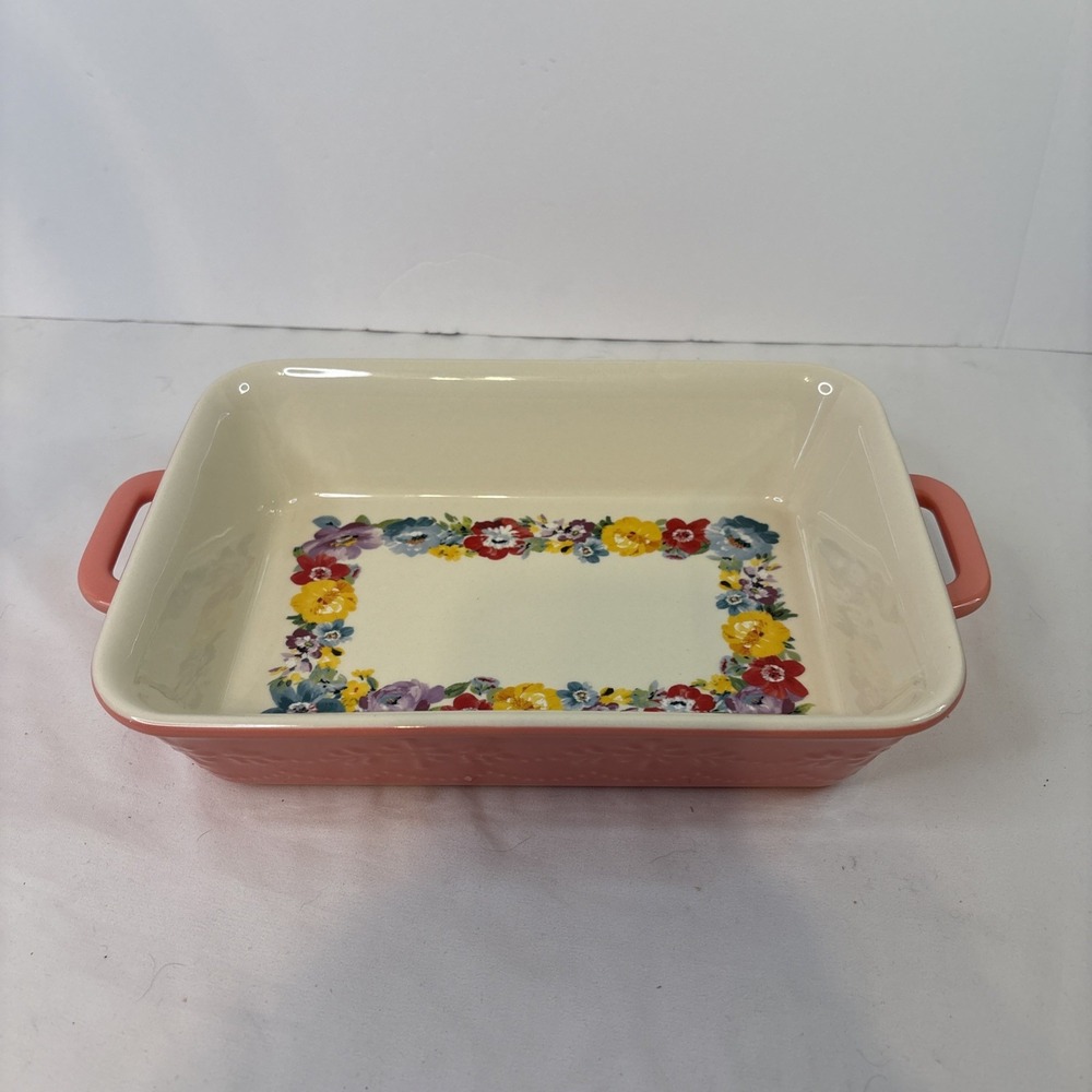 Pioneer woman sweet romance casserole baking dish 7" x 10"